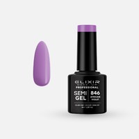 Изображение  Semi-permanent gel nail polish Elixir Semi Gel 846 African Violet, 8 ml, Volume (ml, g): 8, Color No.: 846