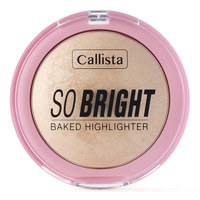 Изображение  Хайлайтер для лица компактный Callista So Bright Baked Highlighter 01 Snowy Glowy Light, 10 г