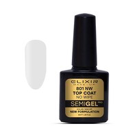 Изображение  Top without a sticky layer Elixir Semi Gel Top Coat No Wipe 801NW, 8 ml