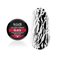 Изображение  Stamping gel Kodi Stamping Gel Black, 4 ml, Volume (ml, g): 4, Color No.: Black