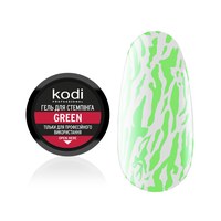 Изображение  Гель для стемпинга Kodi Stamping Gel Green, 4 мл, Объем (мл, г): 4, Цвет №: Green