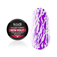 Зображення  Гель для стемпінгу Kodi Stamping Gel Neon Violet, 4 мл, Об'єм (мл, г): 4, Цвет №: Neon Violet