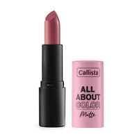 Зображення  Матова помада для губ Callista All About Color Matte Lipstick 508 Call Jimmy, 4 г, Об'єм (мл, г): 4, Цвет №: 508