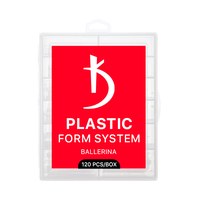Изображение  Reusable plastic forms for nail extensions Kodi Ballerina (120 pcs/pack)