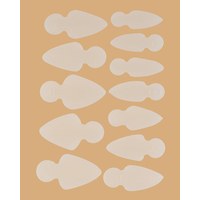Изображение  Silicone mold stencils for French on the upper forms of Kodi Mold Short Oval (12 pcs/set)