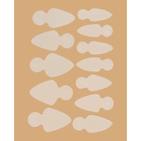 Изображение  Silicone mold stencils for French on the upper forms of Kodi Mold Short Stiletto (12 pcs/set)