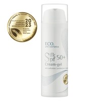 Изображение  Sunscreen cream-gel with organic silk Eco.prof.cosmetics Silk SPF 50, 50 ml