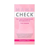 Изображение  Тест-полоска MamaCheck для определения беременности, 1 шт