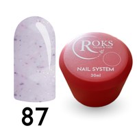 Изображение  Камуфлирующая база для гель-лака Roks Rubber Base French Color №87, 30 мл, Объем (мл, г): 30, Цвет №: 087