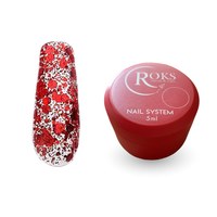 Зображення  Гель-лак для нігтів Roks Glitter Color №01, 5 мл, Об'єм (мл, г): 5, Варіант: 001