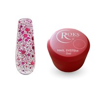 Зображення  Гель-лак для нігтів Roks Glitter Color №02, 5 мл, Об'єм (мл, г): 5, Варіант: 002