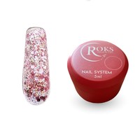 Изображение  Гель-лак для ногтей Roks Glitter Color №03, 5 мл, Объем (мл, г): 5, Цвет: 003