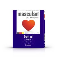Изображение  Condoms with dots Masculan Dotted, 3 pcs