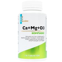 Изображение  Комплекс минералов и витаминов Ca+Mg+D3 ABU, 120 таблеток