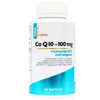 Изображение  Комплекс CoQ10 with curcumin 95% and bioperine ABU Коэнзим Q10, куркумин и биоперин, 100 капсул