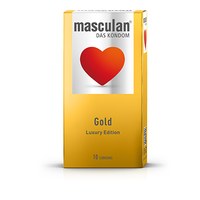 Зображення  Презервативи золотисті з ароматом ванілі Masculan Gold, 10 шт