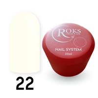 Изображение  Camouflage base for gel polish Roks Rubber Base French Milk No. 22R, 30 ml, Volume (ml, g): 30, Color: 022R