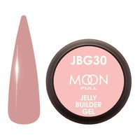 Зображення  Гель-желе для нарощування Moon Full Jelly Builder Gel №JBG30 молочний-шоколад з рожевим, 30 мл, Об'єм (мл, г): 30, Цвет №: JBG30