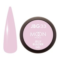Зображення  Гель-желе для нарощування Moon Full Jelly Builder Gel №JBG33 світло-рожевий, 30 мл, Об'єм (мл, г): 30, Цвет №: JBG33