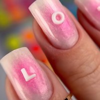 Изображение  Silicone letters for nails Nails of the Night