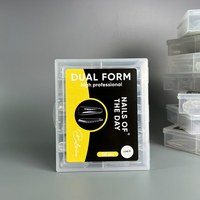 Изображение  Top forms for nail extensions ballerina Nails of the Day Dual Form Coffin Type 8, 120 pcs