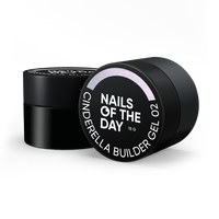 Изображение  Nails of the Day Cinderella builder gel 02 - розовый строительный гель с жемчужным переливом для ногтей, 15 г, Объем (мл, г): 15, Цвет №: 02