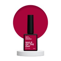 Изображение  Nails of the Day Let’s special Margaret - dark magenta gel nail polish, one coat, 10 ml, Volume (ml, g): 10, Color No.: Margaret