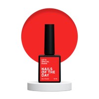 Изображение  Nails of the Day Let’s special Riana - bright scarlet gel nail polish, covering onein layer, 10 ml, Volume (ml, g): 10, Color No.: Riana