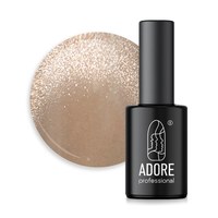 Изображение  Нюдовый гель-лак кошачий глаз Adore Professional Cat's Eye Nude E04 карамельно-бежевый, 8 мл, Цвет: E04