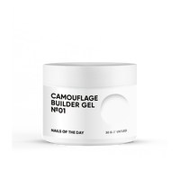 Изображение  Nails of the Day Camouflage builder gel 01 - milky white camouflage building gel for nails, 30 g, Volume (ml, g): 30, Color No.: 1