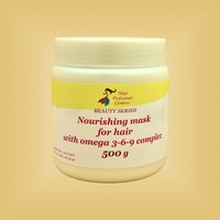 Изображение  Nourishing hair mask with omega 3-6-9 complex Nikol Professional Cosmetics, 500 g, Volume (ml, g): 500