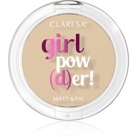 Изображение  Прессованная пудра для лица Claresa Girl Pow(D)er! Pressed Powder 02 Natural Beige, 12 г, Объем (мл, г): 12, Цвет №: 02