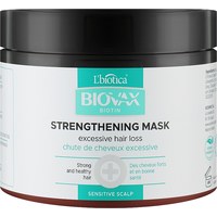 Изображение  Стимулирующая укрепляющая маска для волос Biovax Biotin Strengthening Mask, 250 мл