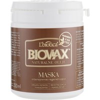 Изображение  Маска для волос питательная "Натуральные масла" Biovax Natural Oils Intensive Regeneration Hair Mask, 250 мл