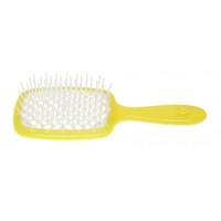 Изображение  Расческа для волос прямоугольная жёлтая с белым Janeke Superbrush (82SP226GIA)
