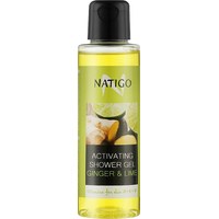 Изображение  Natigo Activating Shower Gel Ginger with lime, 100 ml