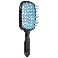 Изображение  Расческа для волос прямоугольная черная с синим Janeke Superbrush (71SP226 TSE)