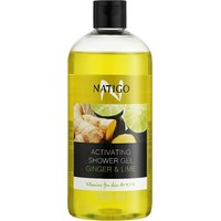Изображение  Natigo Activating Shower Gel Ginger with lime, 500 ml
