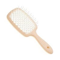 Изображение  Расческа для волос прямоугольная персиковая с белым Janeke Superbrush (93SP226 ARA)