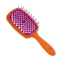Изображение  Rectangular hair comb orange and fuchsia Janeke Superbrush (86SP226 ARA)