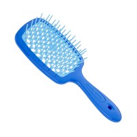 Зображення  Щітка масажна для волосся прямокутна синя з блакитним Janeke Superbrush (86SP226 BTU)