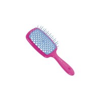 Изображение  Rectangular hair comb raspberry and blue Janeke Superbrush (86SP226 FUX)