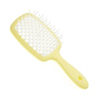 Изображение  Rectangular hair comb nude yellow and white Janeke Superbrush (93SP226 GIA)
