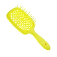 Зображення  Щітка масажна для волосся прямокутна лимонна Janeke Superbrush (82SP226 YFL)