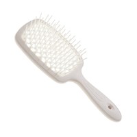 Изображение  Расческа для волос прямоугольная пудровая с белым Janeke Superbrush (94SP226 RSA)