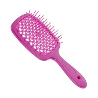 Зображення  Щітка масажна для волосся прямокутна неон рожева Janeke Superbrush (82SP226 FF2)