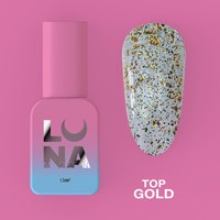 Изображение  Top for gel polish LUNAMoon Top Gold, 13 ml, Volume (ml, g): 13, Color No.: Gold