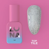 Изображение  Matte top for gel polish without sticky layer LUNAMoon Top Tile, 13 ml