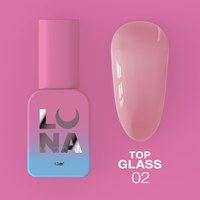 Изображение  Топ для гель-лака LUNAMoon Top Glass №2, 13 мл, Объем (мл, г): 13, Цвет №: 02