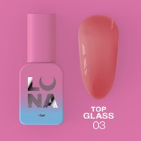 Изображение  Top for gel polish LUNAMoon Top Glass No. 3, 13 ml, Volume (ml, g): 13, Color No.: 3